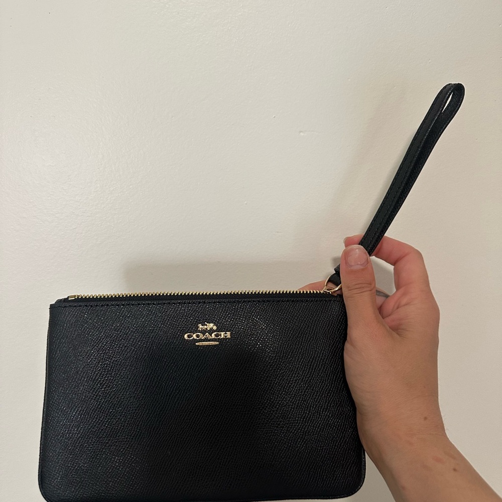 Coach Black Wristlet